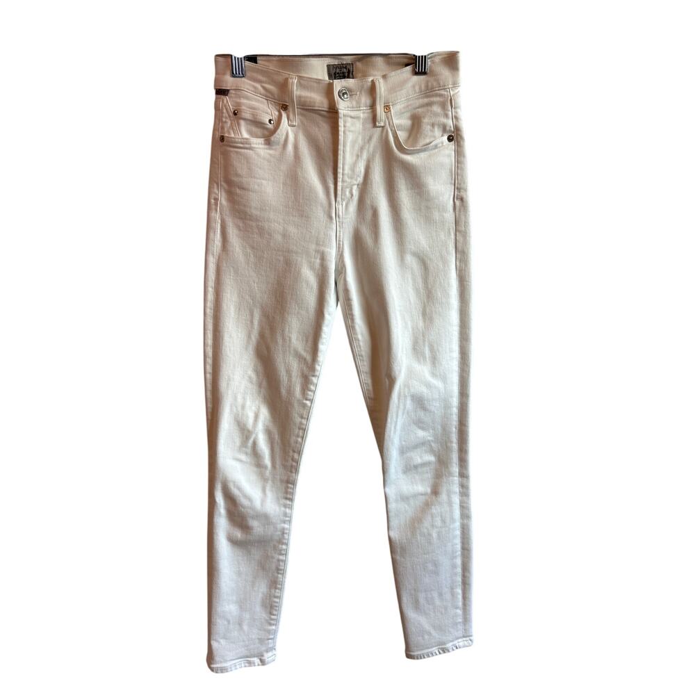Citizens of Humanity | White Rocket Crop High Rise Skinny | 25